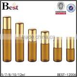 5ml 7ml 10ml Roller Bottle Amber Essential Oil Glass Roll on Bottle With Stainless Steel Roller Ball With Aluminum Cap thumbnail-6