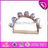 Top Sale Baby Musical Instruments Wooden Cartoon Handbells W07I092 thumbnail-2