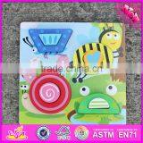2017 New Product Diy Animals Wooden Kids Puzzle Toy W14D027 thumbnail-4
