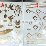 T001-021 Beauty Body Art Tattoo Sticker Cheap Glitter Men Tribal Tattoo Design thumbnail-1