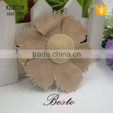 Fashion Vintage Metal Felt Brown Shoe Flower for Women Shoes thumbnail-3