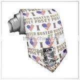 Customized Vacabulary-Series "I Love Buster Posey USA" Digital Printing Top Quality Men's Silk Satin Tie/Necktie thumbnail-1