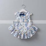 2017 Girls Floral Top and White Legging 2 Pcs Set Fashionable Girls Clothing Set for Summer thumbnail-4