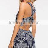 2016 Best Selling Boho Blues Girls Fashion Romper OEM Service thumbnail-4