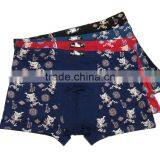 Fancy Printing Bamboo Fiber Men Boxres Good Elasticity Men Shorts Stock Boyshort