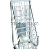 Book Rack Wire Grid Display Stand Magazine Rack