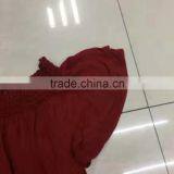 Yiwu Stock Fashion Wine Ladies Tops thumbnail-2