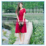 New Fashion Casual Linen Dresses Women Summer of Good Quality thumbnail-2