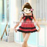 Beach Swimsuit for Little Girls Polka Dot Dress Top 100 Little Model thumbnail-1