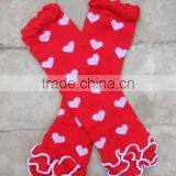 Wholesale Cute Valentine's Day Hearts Knitted Leg Warmers 100% Cotton Baby Leg Warmers thumbnail-6