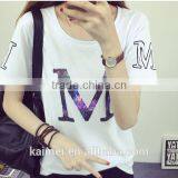 2017 OEM Anti-Wrinkle Unique Design Amazing Quality Hot-selling Best Choice Short Sleeve Casual Custom T-shirtTC(70/30) thumbnail-1