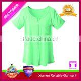 Plain Short Sleeve Safety Fancy Ladies t Shirt thumbnail-1