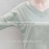 Wholesales Fashion T-shirt Long Sleeve Comfortable Designs for Ladies thumbnail-4