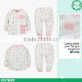 Long Sleeve Pink Bear Pattern Children Girl Clothing Set Baby Wear Importing From China thumbnail-2