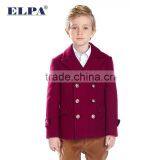 ELPA 2015 Fashion Charm Kids Warm Long Wool Overcoat Winter Dress Boy Wool Coat With Fur Collar thumbnail-5