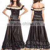 HOT Medieval Costume Renaissance Maiden Dress Gown With Hood Cosplay Dress thumbnail-1