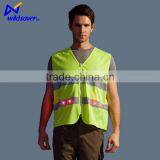 Cool Evening LED Lime Green Motorcycle Reflective Security Vest thumbnail-4