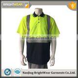 Hi Vis 100% Polyester Reflective Birdeye Safety Flame Retardant Polo Shirt thumbnail-1
