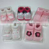 2014 New Born Baby Knitting Socks Shoes Lovely 100%cotton thumbnail-1