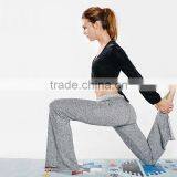 Women's Yoga Wear Long Sleeve Front Cross Back Lacing t Shirt thumbnail-2