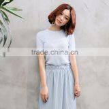 New Design Womens Crew Neck Short Sleeve Sweatshirts thumbnail-1