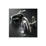 Black Enamel Superman Metal Cufflinks thumbnail-2