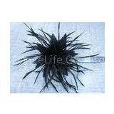 Beautiful Fashion Scattered Black Cock Feather Flower Fascinator For Hats , Bags