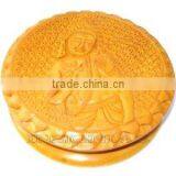 Hand Made Carved Caima Wood Tobacco Grinder thumbnail-1