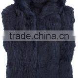 YR253 Lots of Color Rabbit Fur Gilet/Fashion Women Fur Waistcoat Vest thumbnail-3