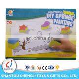New Style Intelligence Sponge Painting Interesting Diy Kids Activity