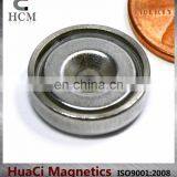 16 LB Holding Power Neodymium Cup Magnet 0.63" Magnetic Round Base