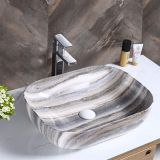 New model square ceramic chaozhou bathroom colored washbasin sink