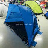 Beach Umbrella Automatic Sun Shade Portable Camping Easy Set Up Light Weight Windproof 3 Person