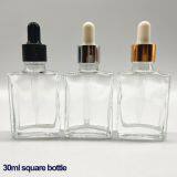 Factory Wholesale Cosmetic 30ML Clear Glass Bottles Frosted Essential Oil Glass Dropper Bottle thumbnail-2