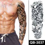 Realistic Cool Designs Long Lasting Waterproof Temporary Full Arm Tattoos For Men thumbnail-3