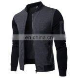 Custom Oversized Chevron Cardigan Knitted For Men Fashion Stand Collar Jacket thumbnail-3