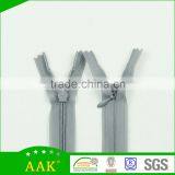 Apparel Zippers Korea for Clothing 3# Invisible Zippers With Water Drop Puller Quality Choice thumbnail-3