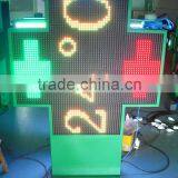 LIYI Optoelectronics WIFI/RF Wireless/Net-RJ45 Interface P16 80x80cm LED Pharmacy Cross for Pharmacy thumbnail-5