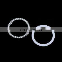 1Pc New Arrivals Car SUV Bling Decorative Accessories Button Start Switch Silver Diamond Ring