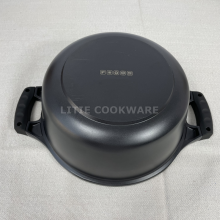 Black Nonstick Coating Die Cast Aluminum Casserole Die Cast Aluminium Pots Aluminum Pan Manufacturer thumbnail-3