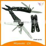 Black handle with 8 shining holes stainless steel multi tool