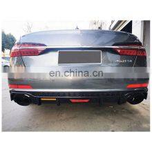 RS6 Rear Diffuser With Tailpipe for Audi A6L C8 High Quality RS6 Style Rear Diffuser for Audi A6 L 2019 2020 2021 thumbnail-4