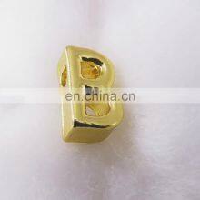 Wholesales Customized Golden Stainless Alphabet Sign Gold 3d Metal Hardware Letter For Bags thumbnail-1