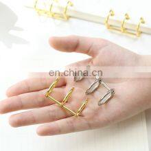 New Notebook 3 Binding Book Rings Desk Calendar Gold 3 Ring Binder Clip Folder Metal Loose Leaf Binder Ring With Spine thumbnail-4