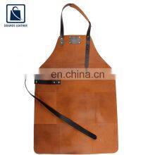 Wholesale Exporter of Top Grade BBQ Cooking Leather Apron at Best Price thumbnail-1