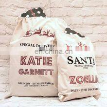Customs Laminated Christmas Santa Sack Jute Gunny Sack Gift Burlap Santa Sack thumbnail-4
