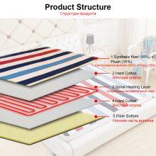 Rainbow 150cm*90cm Single Electric Blanket Pad Heating Bed Mat Winter Body Warmer Thermostat Under Blankets Heater 230V EU Plug thumbnail-5