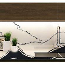 Code：1218，Calacatta Artificial Stone Quartz Slab Kitchen Countertops thumbnail-3