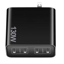 130W GaN Charger PD Fast USB Phone Charger i Phone 12 Pro Max Laptop 4port Quickly QC3.0 Wall USB Type C GaN Charger thumbnail-3