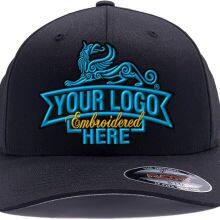 Custom Embroidered Flex Fitted Baseball Cap Flex Fitted Own Logo